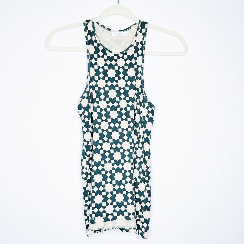Ava Sky - Geometric Print Tank